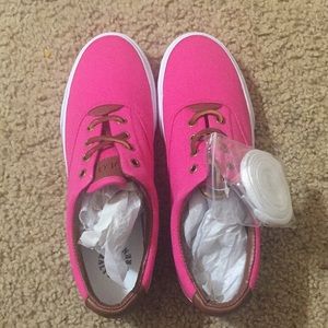 ❁ Ralph Lauren pink polo tennis shoes ❁